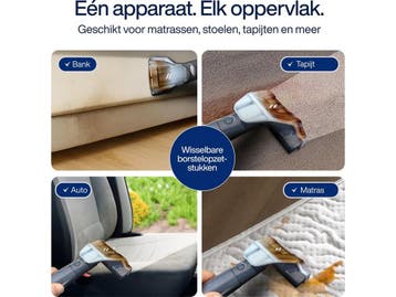 Samako PowerClean V2 - Draagbare Tapijtreiniger - Krachtige, Witgoed en Apparatuur, Stoomapparaten, Verzenden, Zo goed als nieuw