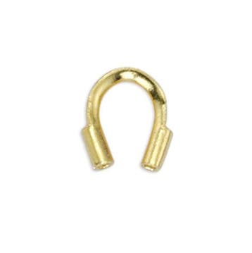 10 x Beadalon goud kleur draadbeschermers 0,56mm (Nikkelv..., Ophalen of Verzenden, Nieuw, Kraal