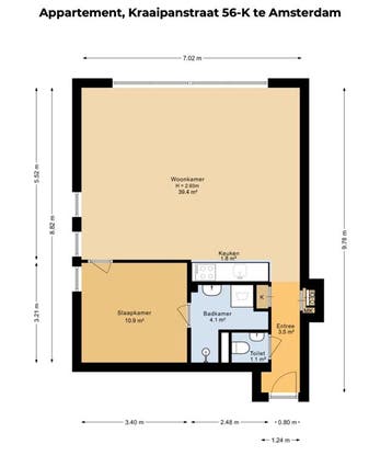 Te huur: Appartement Kraaipanstraat in Amsterdam, Noord-Holland, Appartement, Amsterdam
