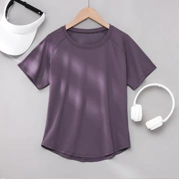 Dames Sport T-shirt Ademend Sneldrogend Workout Shirt, Verzenden, Nieuw