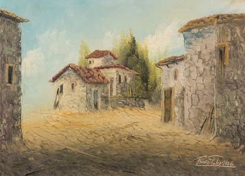 Spanish School (c. 1960) - The Spaces of Quixote, II