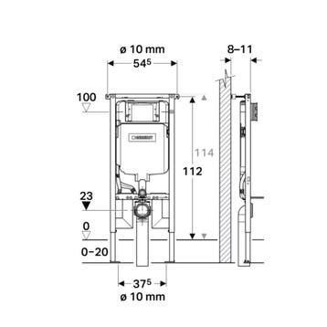 Geberit Sigma 8 (UP720) Toiletset set62 Mudo Rimless Met, Ophalen of Verzenden, Nieuw