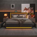 Gestoffeerd bed 140x200 cm met LED, 4 lades en USB, Huis en Inrichting, Slaapkamer | Bedden, Verzenden, Nieuw