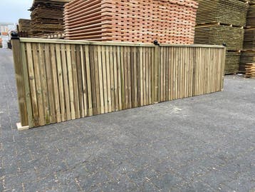 Te koop grenen tuinhekjes luxe model 180 x 60 / 90 cm, Nieuw, Hout, Tuinhek