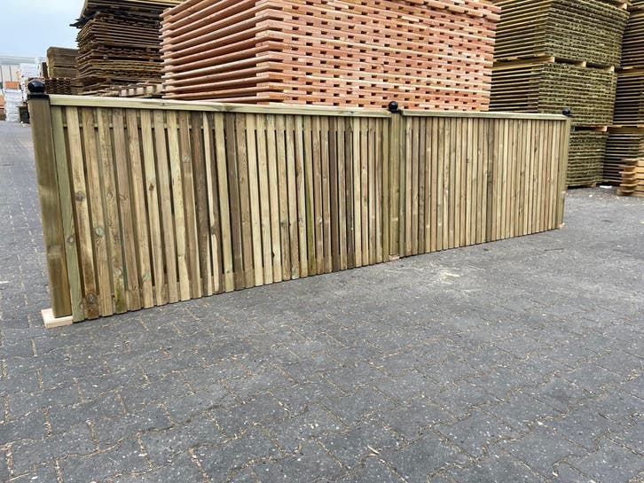 Te koop grenen tuinhekjes luxe model 180 x 60 / 90 cm, Tuin en Terras, Tuinhekken en Hekwerk, Tuinhek, Nieuw, Hout