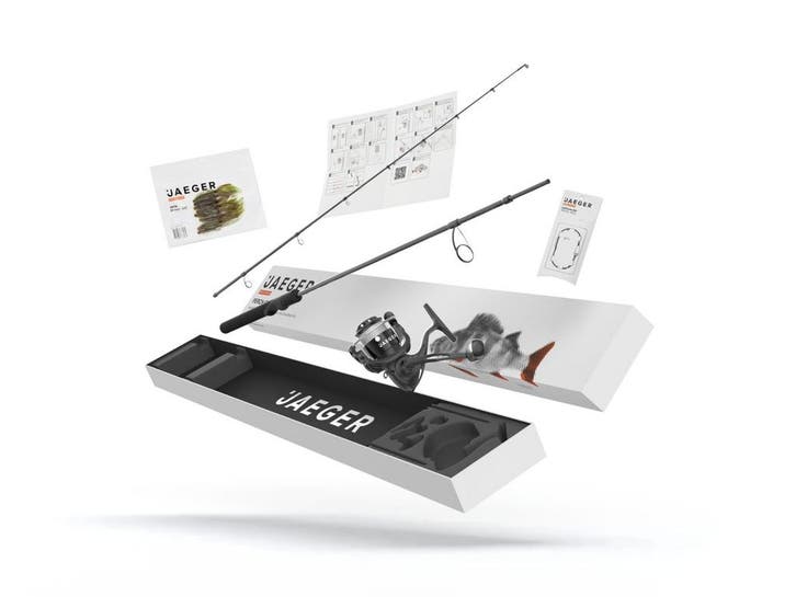 Jaeger Perch Go Kit Hengelset 2,04m (5-15g), Watersport en Boten, Hengelsport | Algemeen, Nieuw, Verzenden