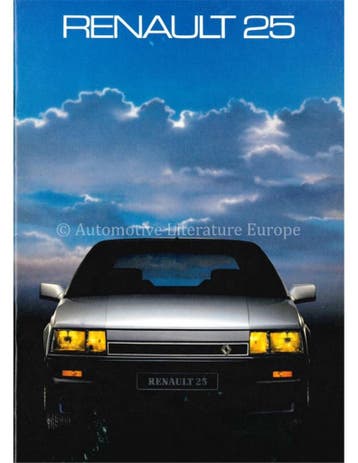 1986 RENAULT 25 BROCHURE NEDERLANDS, Nieuw, Renault, Author