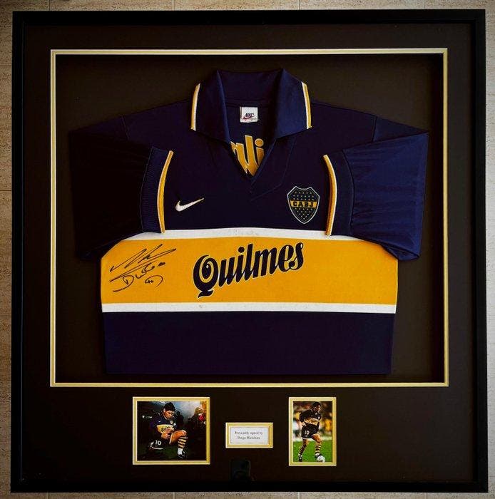 barcelona napoli autografo firma coa jsa certificado boca, Verzamelen, Overige Verzamelen