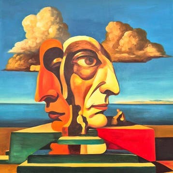 Kleopatra Artesia - (100% Handpainted) Hommage à Méliès, Antiek en Kunst, Kunst | Schilderijen | Modern