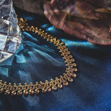 Gouden fantasie schakelcollier (Ketting), Ophalen of Verzenden, Gebruikt, Goud, Goud