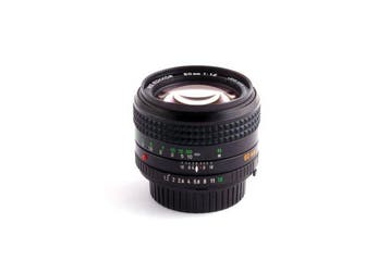 Minolta 50mm f/1.2 MD Prime lens, Nieuw