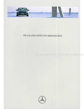 1993 MERCEDES BENZ S KLASSE BROCHURE DUITS, Boeken, Nieuw, Author