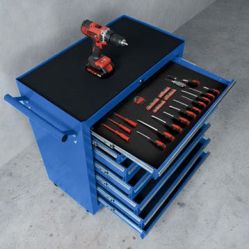 Gereedschapswagen met 7 lades - blauw, Doe-het-zelf en Verbouw, Gereedschap | Handgereedschap, Verzenden, Nieuw