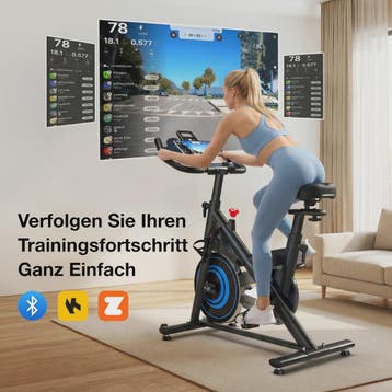 Wenoker Hometrainer Fiets met App - Stille Ergometer Spinnin, Verzenden, Nieuw