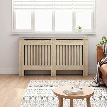 vidaXL Radiatorombouw 152x19x81,5 cm bewerkt hout, Doe-het-zelf en Verbouw, Verwarming en Radiatoren, Verzenden, Nieuw