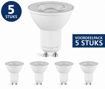 Voordeelpack 5x Integral LED GU10 3.4W 420lm 6500K Daglic..., Ophalen of Verzenden, Nieuw