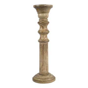 kandelaar mango hout 40cm*, Verzenden, Nieuw