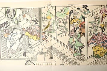Kabuki Warriors & Seasonal Scenes Album - Sugimura Jihei -, Antiek en Kunst