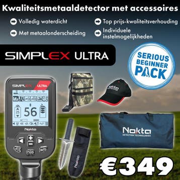 Nokta Simplex Ultra AANBIEDING | Nu met gratis accessoires, Hobby en Vrije tijd, Metaaldetectors, Ophalen of Verzenden, Nieuw