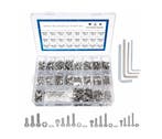Assortiment RVS bouten en moeren (M3–M6, 520 stuks), Ophalen of Verzenden, Nieuw