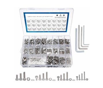 Assortiment RVS bouten en moeren (M3–M6, 520 stuks), Ophalen of Verzenden, Nieuw