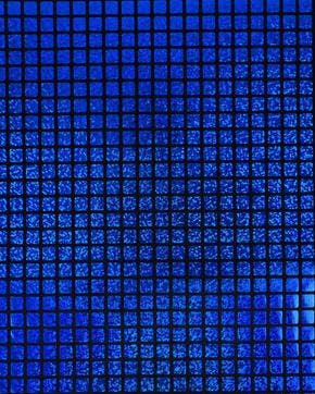 Polyester Foliedruk Hologram Geblokt Kobalt, Nieuw, Blauw