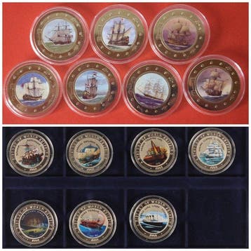 Somalië. 25 Shillings 1998/2001 History of World Shipping,