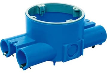 50mm Holle Wand Doos Met Dubbele Kabel Ingangen - 7126.120, Verzenden, Nieuw, Overige typen