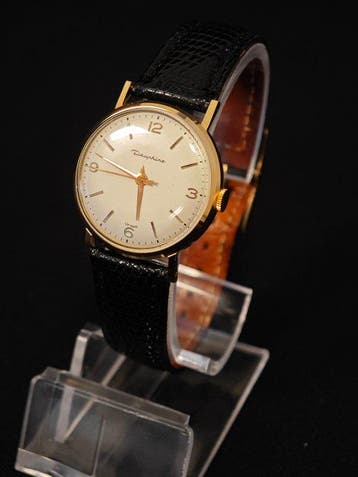 Lip - Dauphine Lip Made Solid 18K Gold Vintage Dress Watch, Nieuw