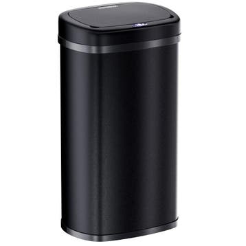Sensor afvalbak Zwart roestvrij staal 40L (Huishouden), Verzenden, Nieuw
