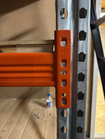 Magazijnstelling 280 lang 2 stuks voor werkplaats magazijn, Ophalen