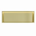 Mat goud RVS Inbouwnis 30x90x7cm met RGB verlichting, Verzenden, Nieuw