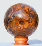 Massieve 160 mm Cobra Jasper Bol – Zeldzaam orbiculair