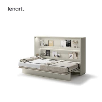 Lenart Bed Concept Horizontaal Opklapbed 120x200 - Cashmere, Nieuw