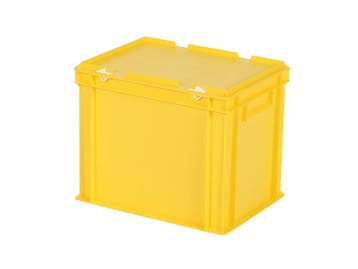 Stapelbak met deksel - 400 x 300 x H 335 mm (versterkte, Ophalen of Verzenden, Nieuw