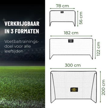 Umbro Voetbaldoel - Voetbal Goal 182 x 122 x 61 cm -, Ophalen of Verzenden, Zo goed als nieuw