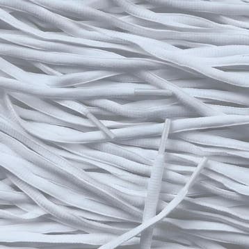 Ovale Asics veters - Wit (5-Pack) • 120  cm x 6 mm, Ophalen of Verzenden, Nieuw