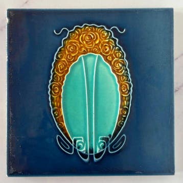 Jugendstil Tegel - Hemixem - Gillot Frères - Art Nouveau -