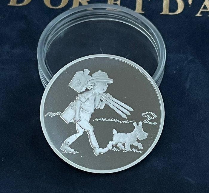 Tintin - 1 Zilveren munt - Monnaie de Paris - 1993, Boeken, Strips | Comics