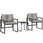 Bistro-Set Voor 2 Personen, 3-delig Tuin-bistro-set Met Meta, Tuin en Terras, Verzenden, Nieuw