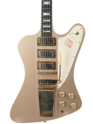 Gibson Custom 1965 Firebird VII Reissue Golden Mist Limit..., Ophalen of Verzenden, Zo goed als nieuw, Solid body, Gibson