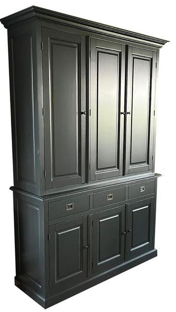 Buffetkast Dronten antraciet dichte deuren 150cm, Ophalen of Verzenden, Nieuw
