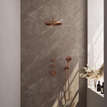 Brauer Copper Edition Thermostatische Regendoucheset Inbouw, Ophalen of Verzenden, Nieuw