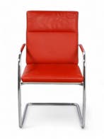 Thonet S61 vergaderstoel, rood-chrome, Ophalen of Verzenden, Gebruikt, Overige kleuren