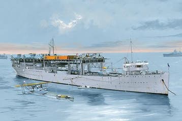 TRUMPETER 05632 USS LANGLEY AV-3 1/350, Hobby en Vrije tijd, Nieuw
