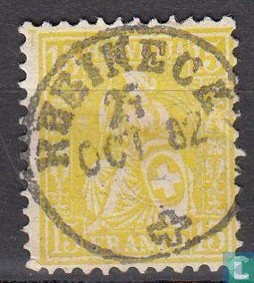 Zwitserland - Zittende Helvetia - 1881, Verzenden, Gestempeld