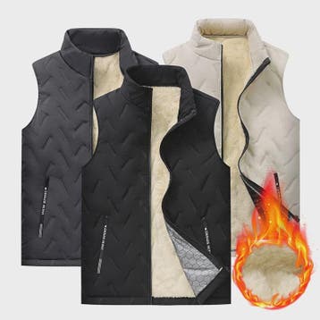 Unisex Lamswol Fleece Gevoerd Vest - Dik & Warm Casual Jack, Verzenden, Nieuw