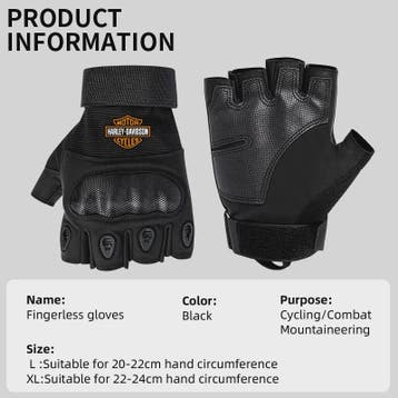 Lederen Motorhandschoenen met Carbon Fiber Bescherming - Vei, Motoren, Verzenden, Nieuw