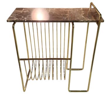 Aytm Tijdschriftenhouder Sino (goud / Bruin) -, Ophalen of Verzenden, Gebruikt