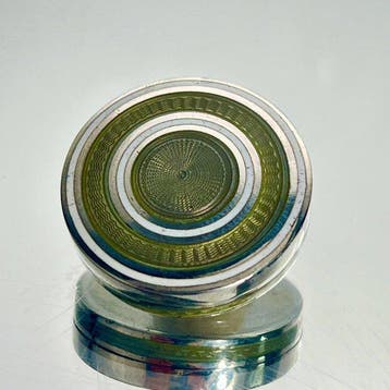 Doos - Zalf - Vanity - Art Deco - Belle Époque - .925 zilver